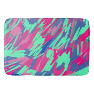 Waiting for Spring Abstract Print Bath Mat