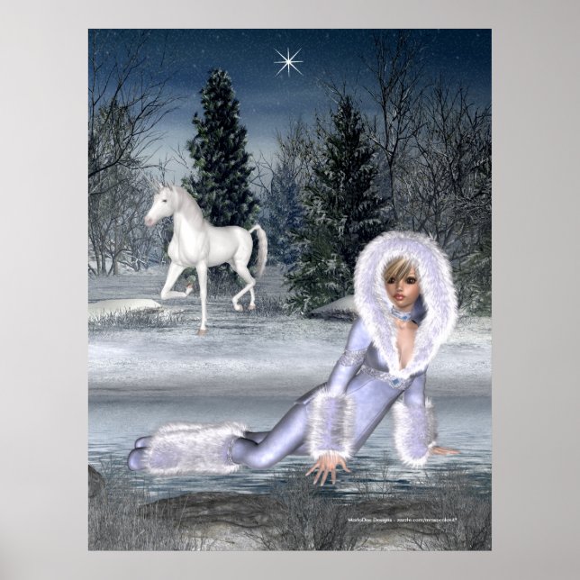 Waiting for Star - Winter Fantasy Print (Front)