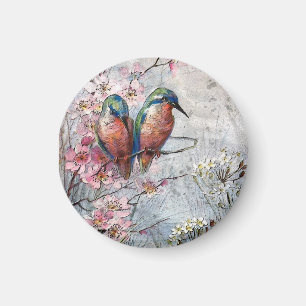 Waiting For Supper Kingfisher Bird Magnet