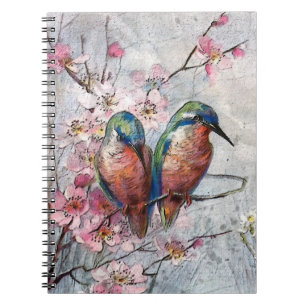 Waiting For Supper Kingfisher Bird Notebook