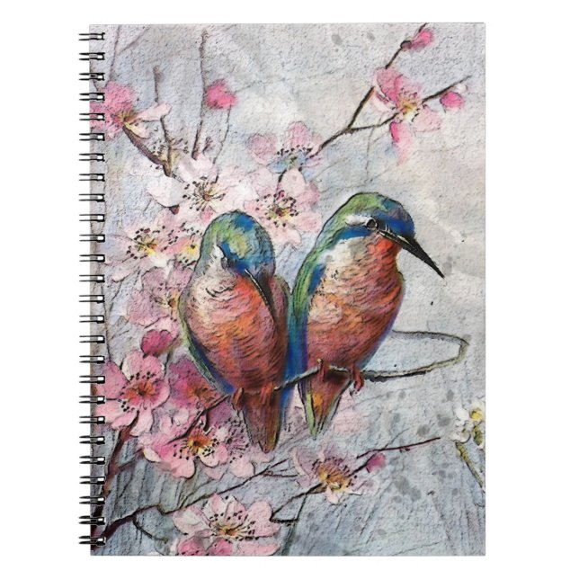 Waiting For Supper Kingfisher Bird   Notebook (Front)