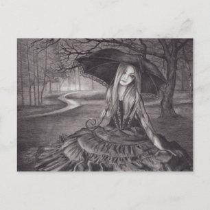 Waiting For the Dawn Postcard Vampire Postcard