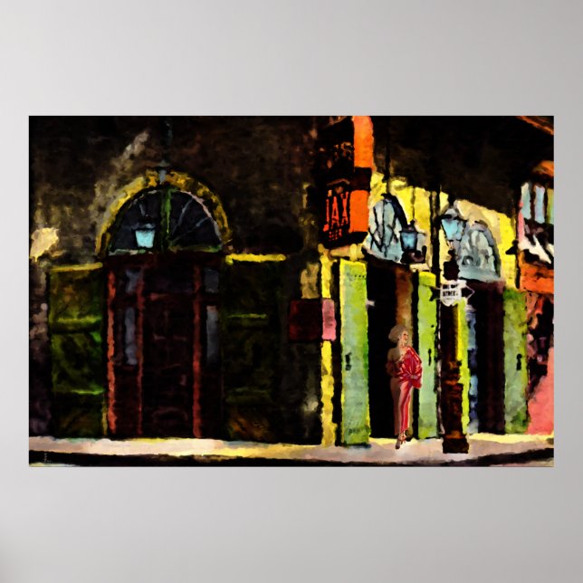 Waiting for the Night in the French Quarter Poster (Front)