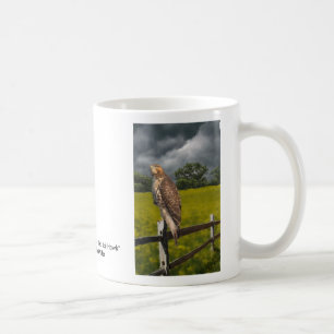 Waiting for the Storm - Red tail Hawk Coffee Mug