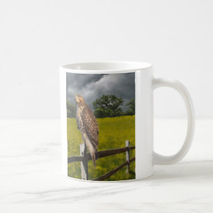 Waiting for the Storm - Red tail Hawk Coffee Mug