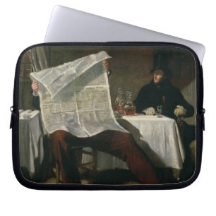 Waiting for the Times, 1831 (oil on canvas) Laptop Sleeve