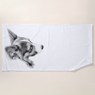 Waiting for Waves Beach Towel