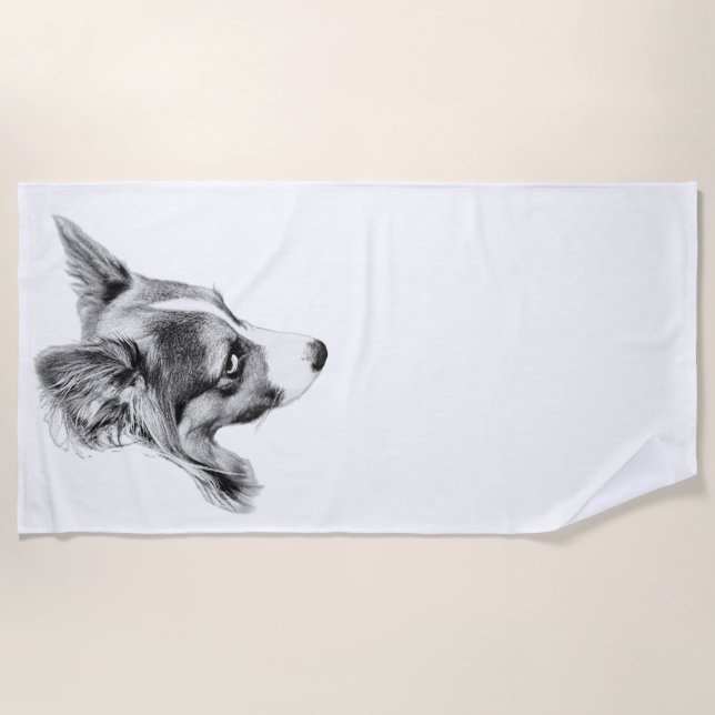 Waiting for Waves Beach Towel (Front)
