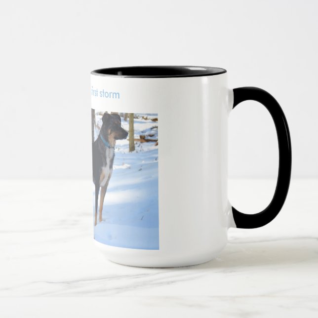 waiting for winter's first storm mug (Right)