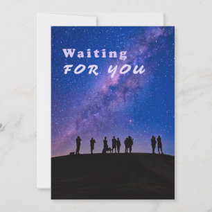 Waiting For You, greeting card