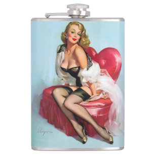 waiting for you hip flask