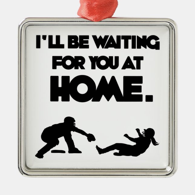 Waiting For You Metal Tree Decoration (Front)