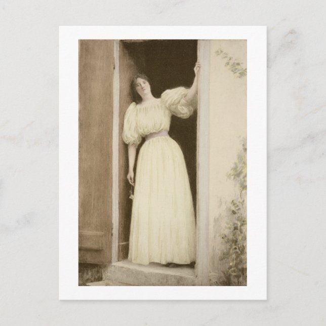 Waiting, from 'L'Estampe Moderne', published Paris Postcard (Front)