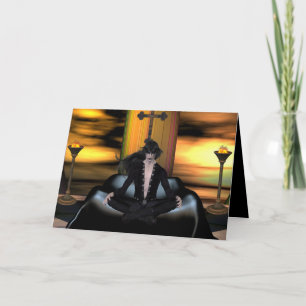 Waiting - Halloween/Vampire/Goth Greeting Card