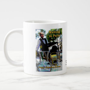 "Waiting in Paris"  Large Coffee Mug