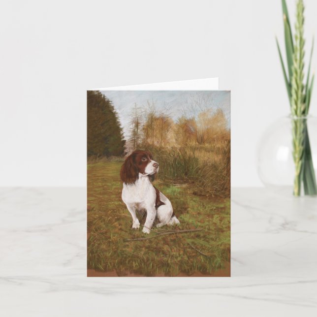 Waiting in the woods card (Front)