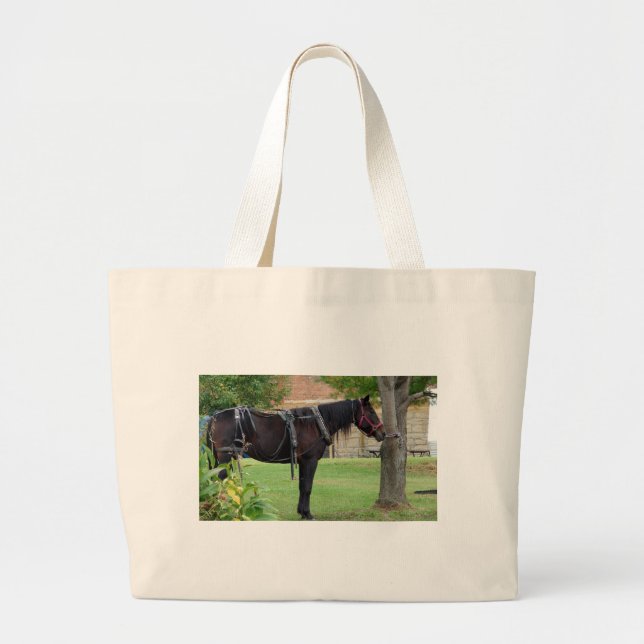 Waiting Large Tote Bag (Front)