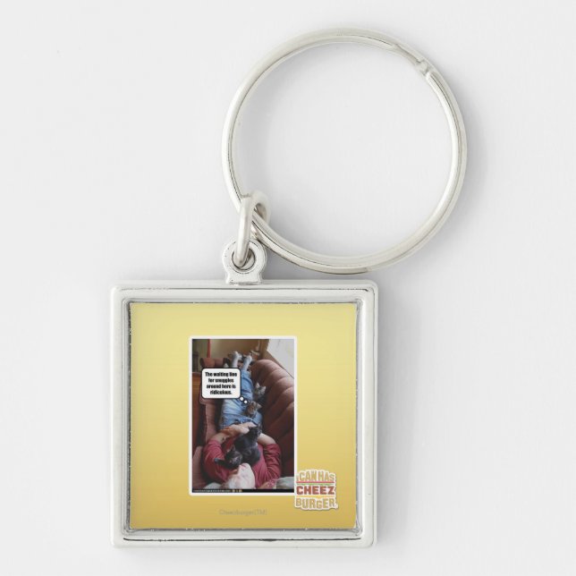 Waiting line for snuggles key ring (Front)