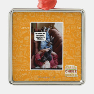 Waiting line for snuggles metal tree decoration