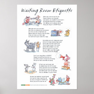 Waiting Room Etiquette Poster