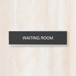 Waiting Room Simple Door Sign