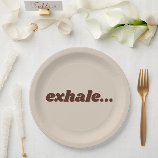Waiting To Exhale Luxe Paper Plates (Wedding)