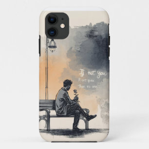 Waiting with a Rose – Unspoken Love iPhone 11 Case