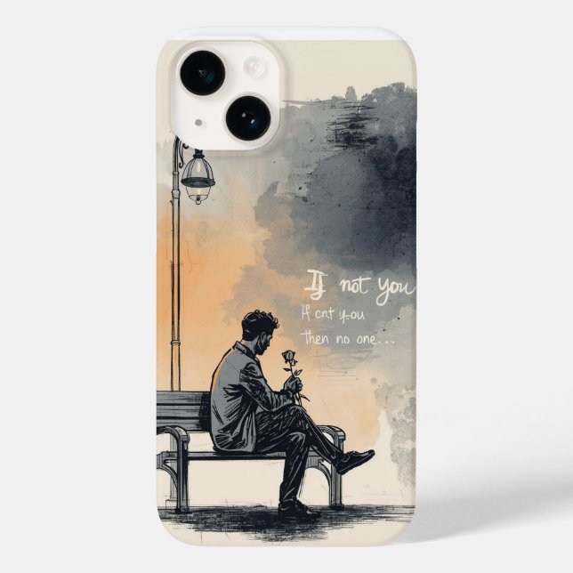 Waiting with a Rose – Unspoken Love Case-Mate iPhone Case (Back)