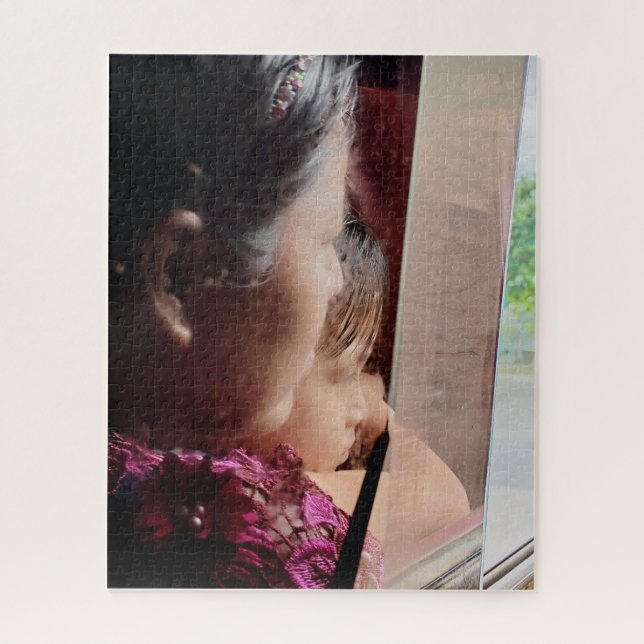 Waiting with the Rain Jigsaw Puzzle (Vertical)