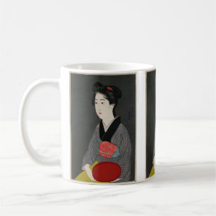 Waitress Holding a Tray by Hashiguchi Goyo Coffee Mug
