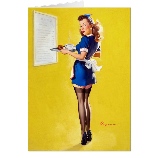 Waitress Pin Up (Front)