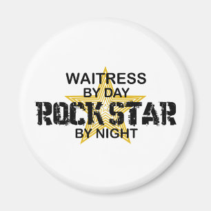 Waitress Rock Star by Night Magnet