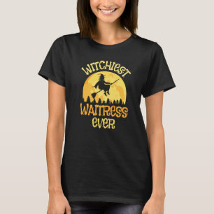 Waitress Witch Halloween Humour T-Shirt
