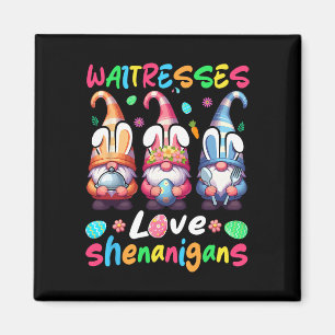 Waitresses Costume Shenanigans Lover Three Gnomes  Magnet