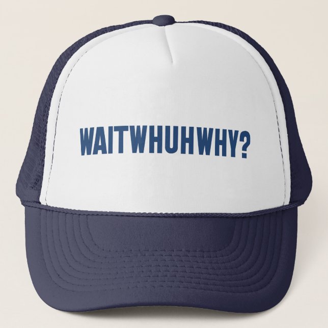 waitwhuhwhy trucker hat (Front)