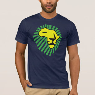 Waka waka Green Mane Yellow Lion Shirt
