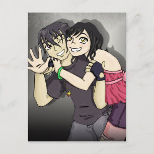 Wakaba and Arai Postcard