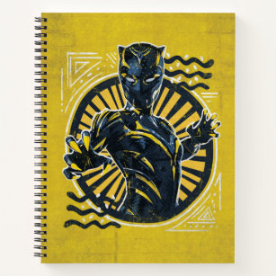 Wakanda Forever   Black Panther Painted Art Notebook
