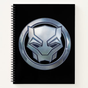 Wakanda Forever   Vibranium Black Panther Icon Notebook