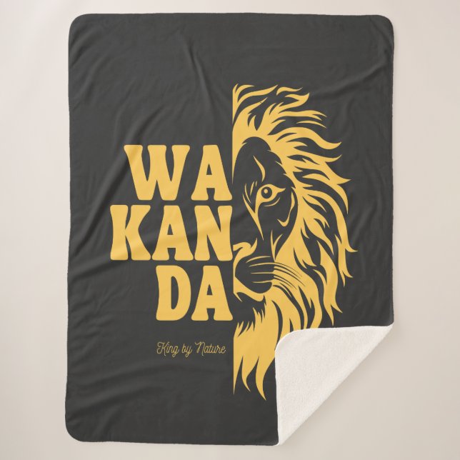 WAKANDA: King By Nature | Sherpa Blanket (Front)