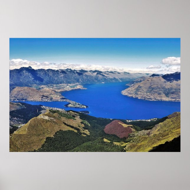 Wakatipu from Ben Lomond Poster (Front)