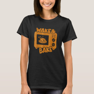 Wake Bake Turkey Feast Meal Dinner Chef  Thanksgiv T-Shirt