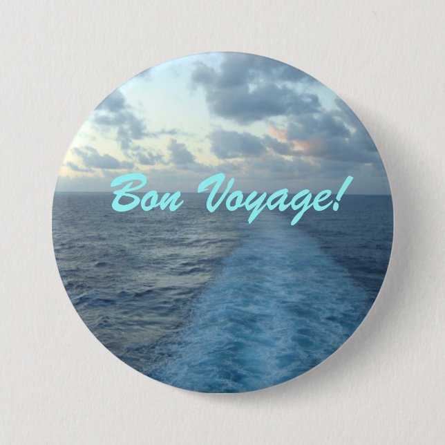Wake Bon Voyage 7.5 Cm Round Badge (Front)