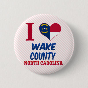 Wake County, North Carolina 6 Cm Round Badge