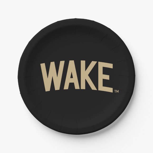 Wake Forest University | Wake Arch Paper Plate (Front)