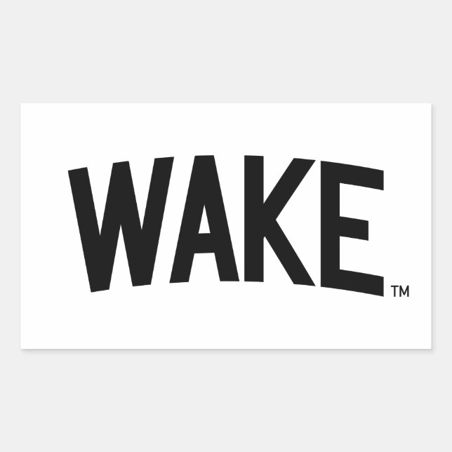 Wake Forest University | Wake Arch Rectangular Sticker (Front)
