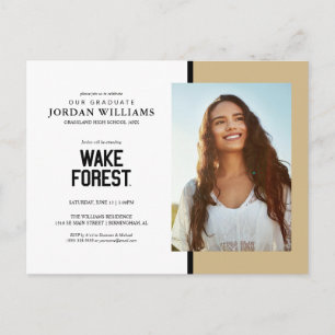 Wake Forest University   Wake Forest Announcement Postcard