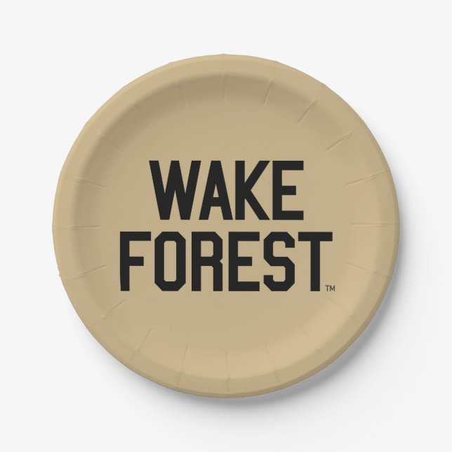 Wake Forest University | Wake Forest Paper Plate (Front)