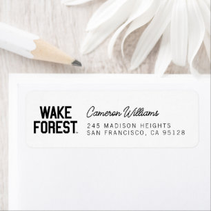 Wake Forest University   Wake Forest Return Address Label