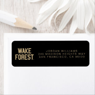 Wake Forest University   Wake Forest Return Address Label